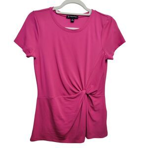 I.N.C. Magenta Pink Front Knot Detail Top Size Small